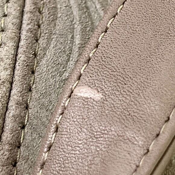 Stone Mountain Suede Embossed Swirl Print Large Double Handle Handbag Purse Bag - Picture 5 of 16